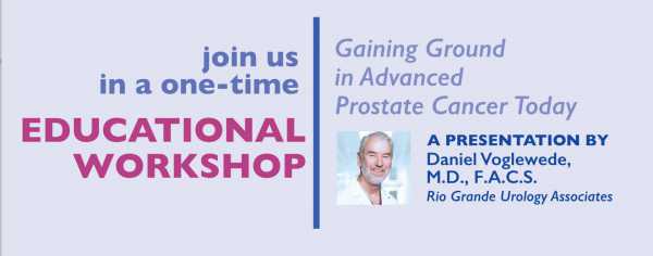 Prostate Cancer Workshop set for August 31