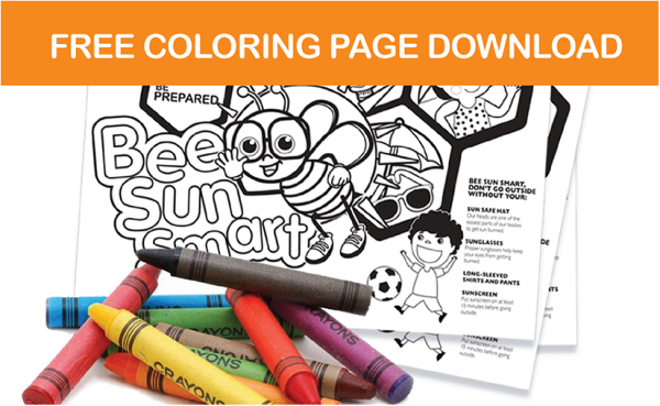 Bee Sun Smart - Coloring Page for Kids
