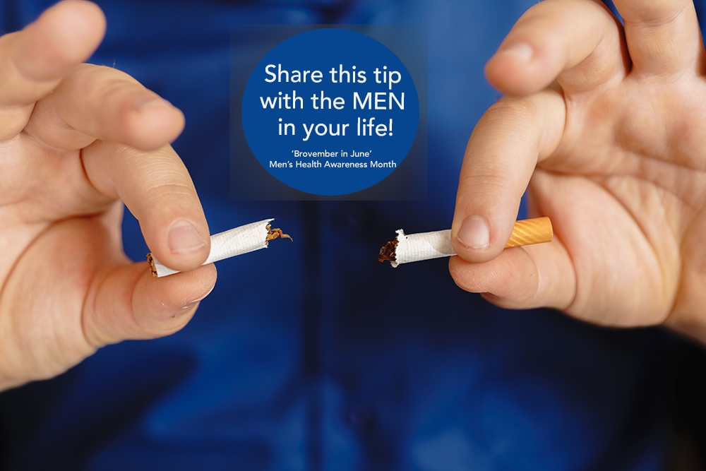 ​  Men’s Health tip No.6:Quit smoking